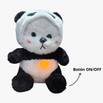 Peluche ositos tiernos con disfraz y respiración 30 cm 1 Tiempo (incluye pilas) - Imagen 2